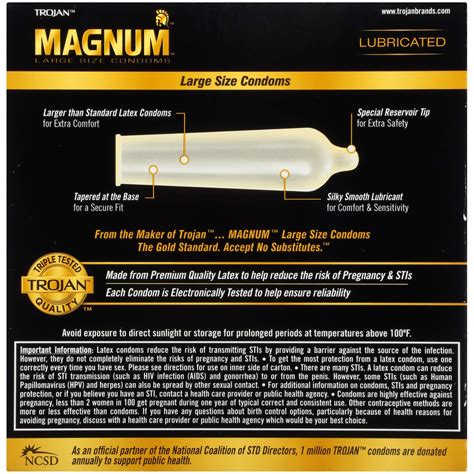 magnum condum size